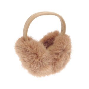 Ribbon Faux Fur Earmuffs / Natural